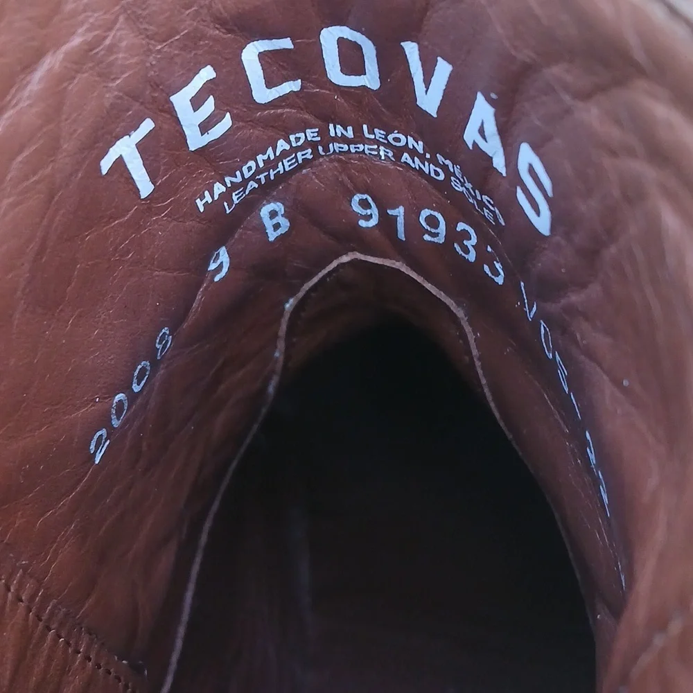 TECOVAS THE DAISY LEATHER Ankle Boots Size 9 - Picture 9 of 14